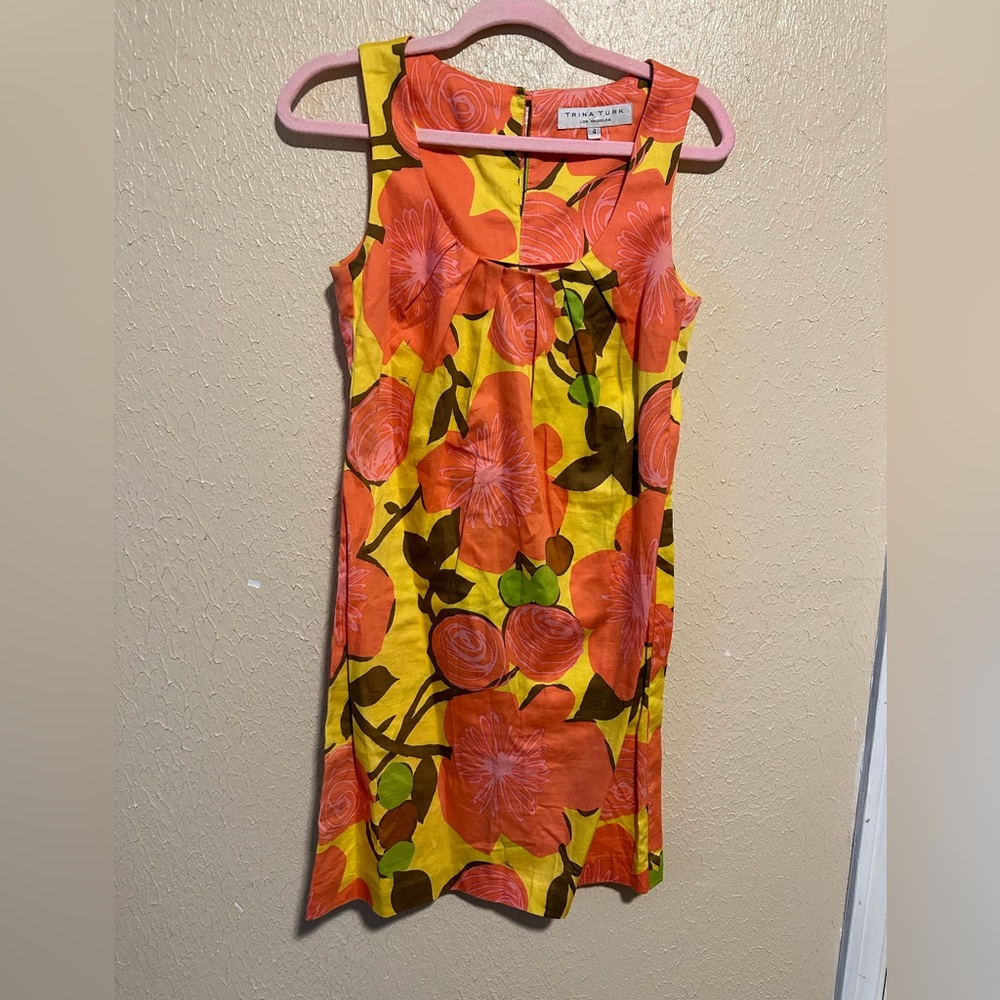 Trina Turk Floral Dress Size 4
